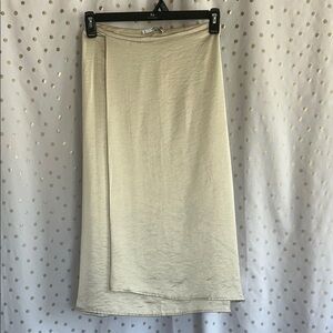 Mango Cream Midi Skirt Size XS